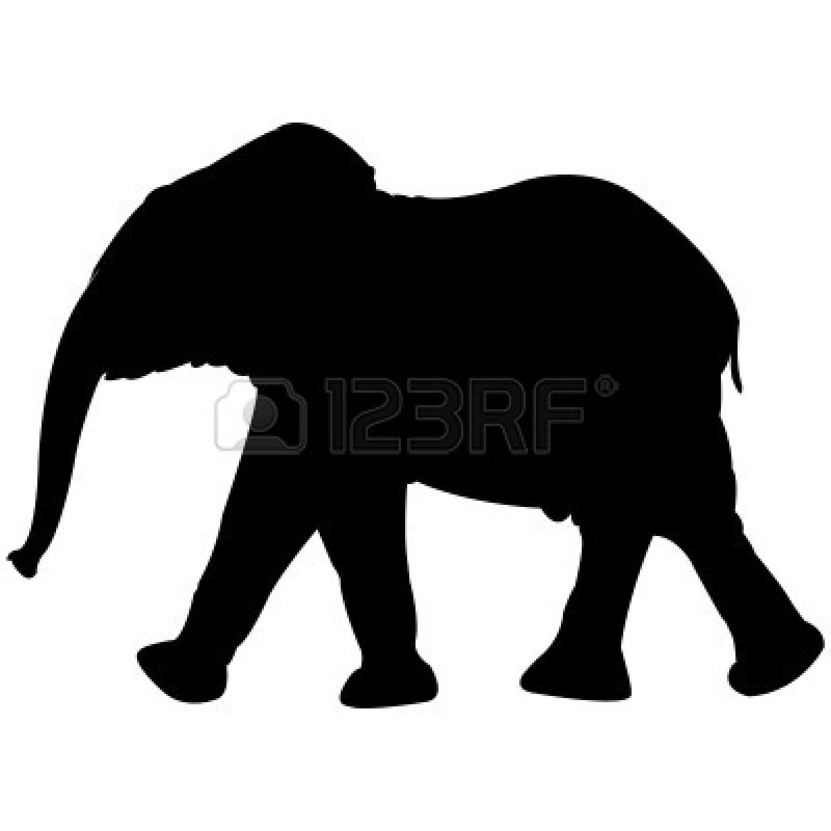 Elephant Clipart Silhouette 6438149 Baby Elephant Silhouette Isolated