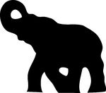 Elephant Silhouette Clip Art   Clipart Panda   Free Clipart Images