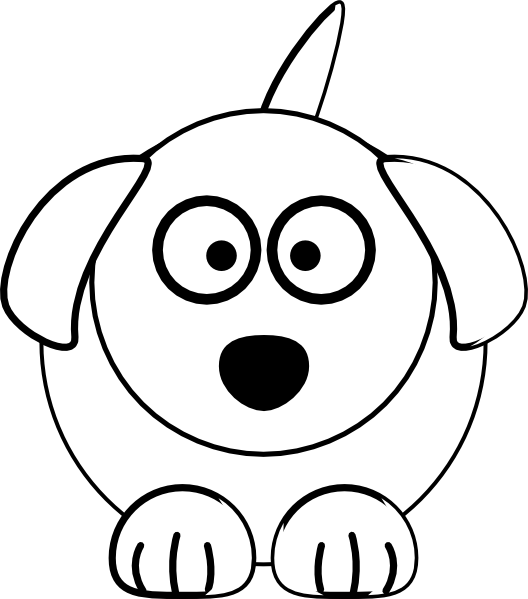 Black And White Dog Clip Art At Clker Com   Vector Clip Art Online
