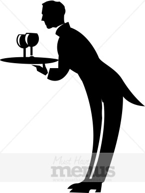 Formal Waiter Clipart