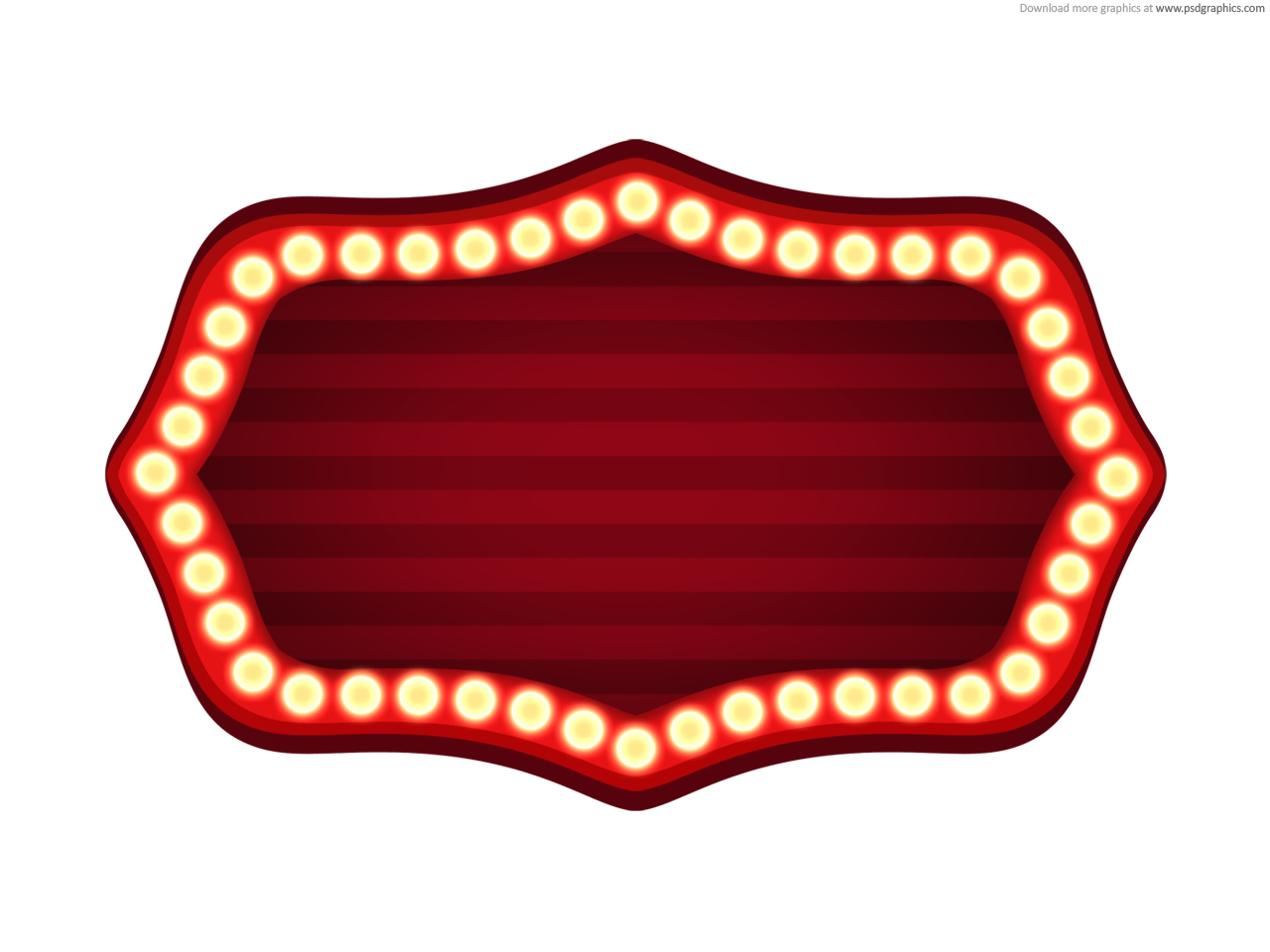 Full Size Jpg Preview  Theater Sign Template
