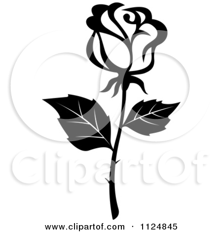 Rose Bouquet Clip Art Black And White 1124845 Black And White Rose