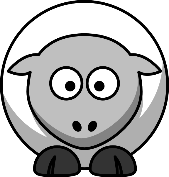 Clip Art Black And White Of Sheep   Free Cliparts That You Can    