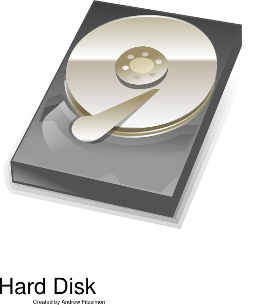 Hard Disk Clip Art At Clker Com   Vector Clip Art Online Royalty Free