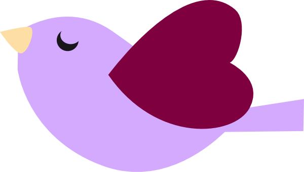 Purple Bird Clip Art At Clker Com   Vector Clip Art Online Royalty