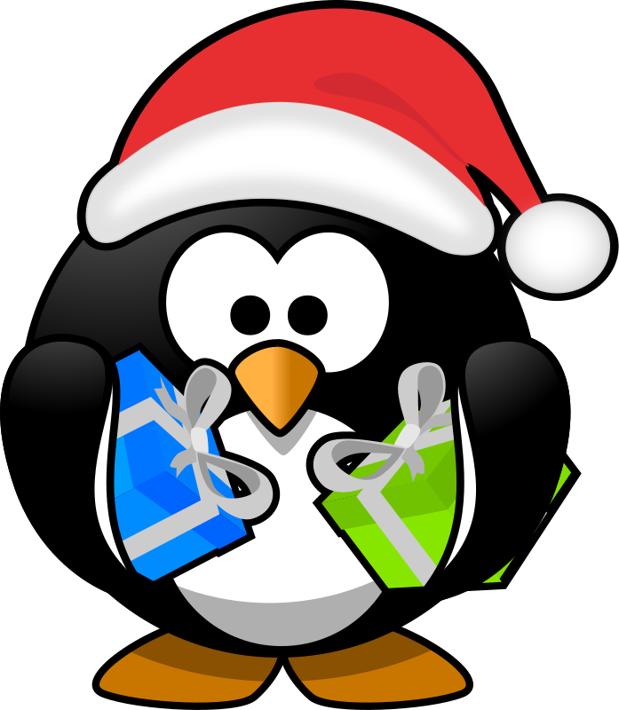 Santa Penguin By Moini   A Little Penguin Who Just Has Bought His