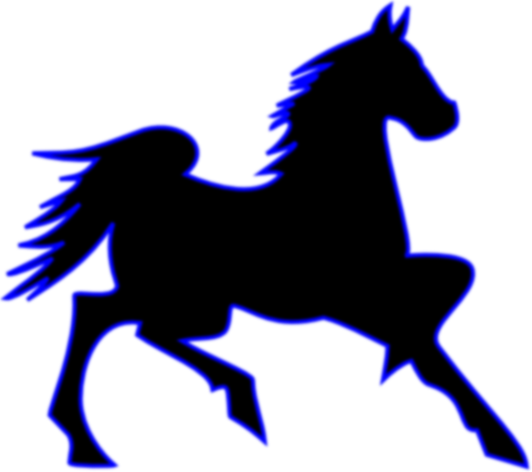 Blue Horse Clip Art At Clker Com   Vector Clip Art Online Royalty