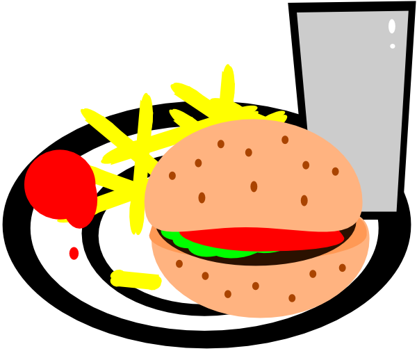 Burger And Fries Clip Art At Clker Com   Vector Clip Art Online
