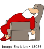 Santa Sleeping Clipart Clip Art Picture