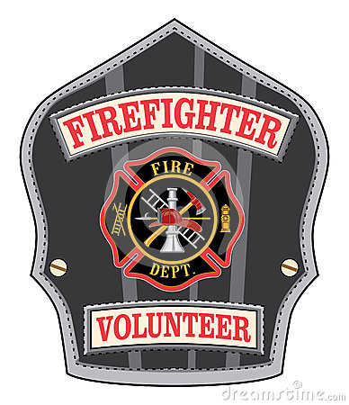 Firefighter Volunteer Badge Is An Illustration Of A Firefighter S Or