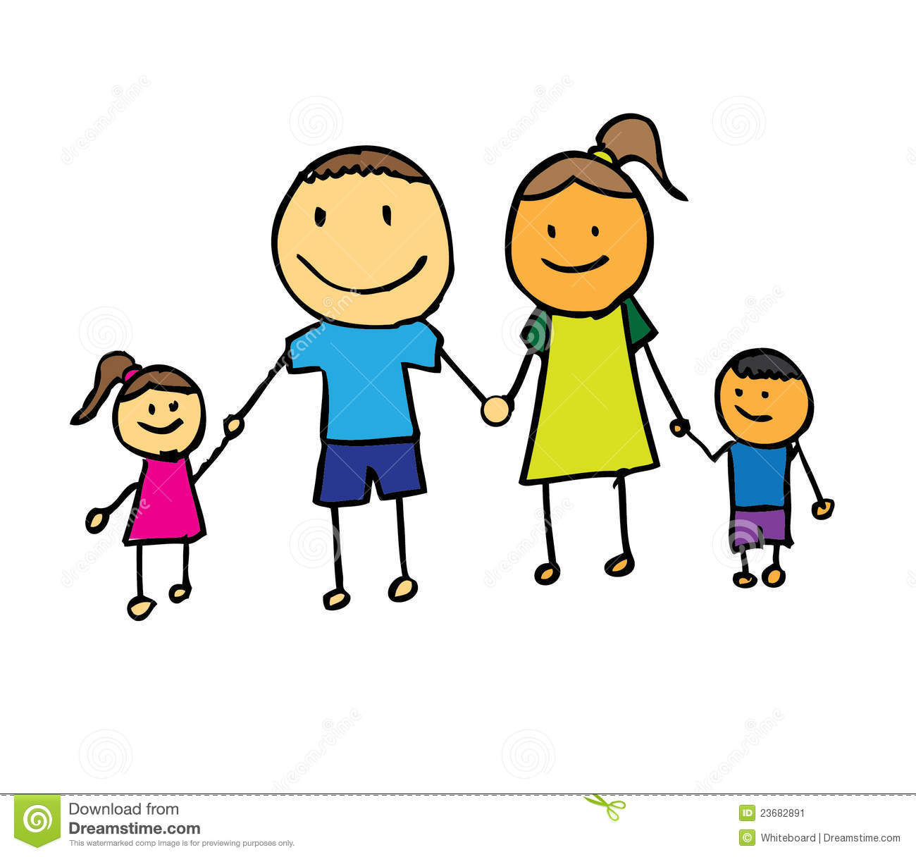 Happy Family With Fathermother And Son Holding H Stock Image   Image
