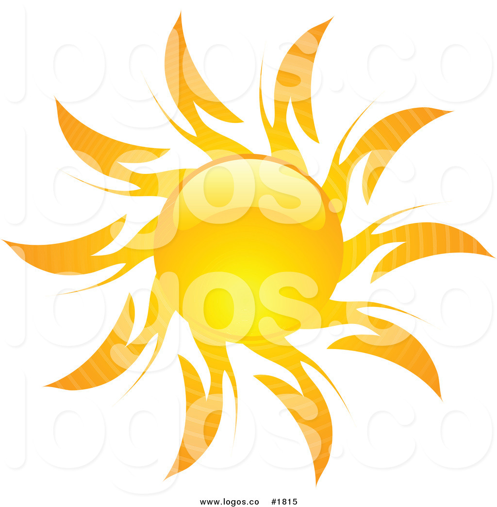 Royalty Free Bright Orange Hot Summer Sun Design Logo By Kj Pargeter    