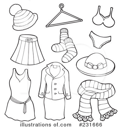Royalty Free  Rf  Clothes Clipart Illustration By Visekart   Stock