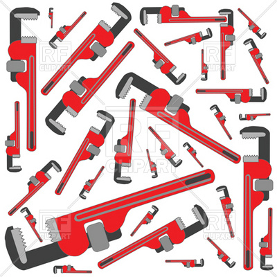 Gas Pipe Wrench Pattern Download Royalty Free Vector Clipart  Eps