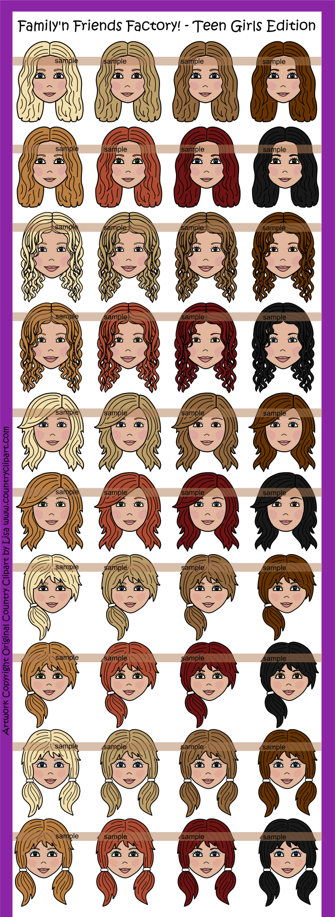 People Graphics   Clipart Family  N Friends Factory Teen Girls Edition