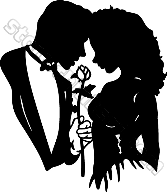 Prom Clipart Mg00047 Prom Couple With Rose Jpg