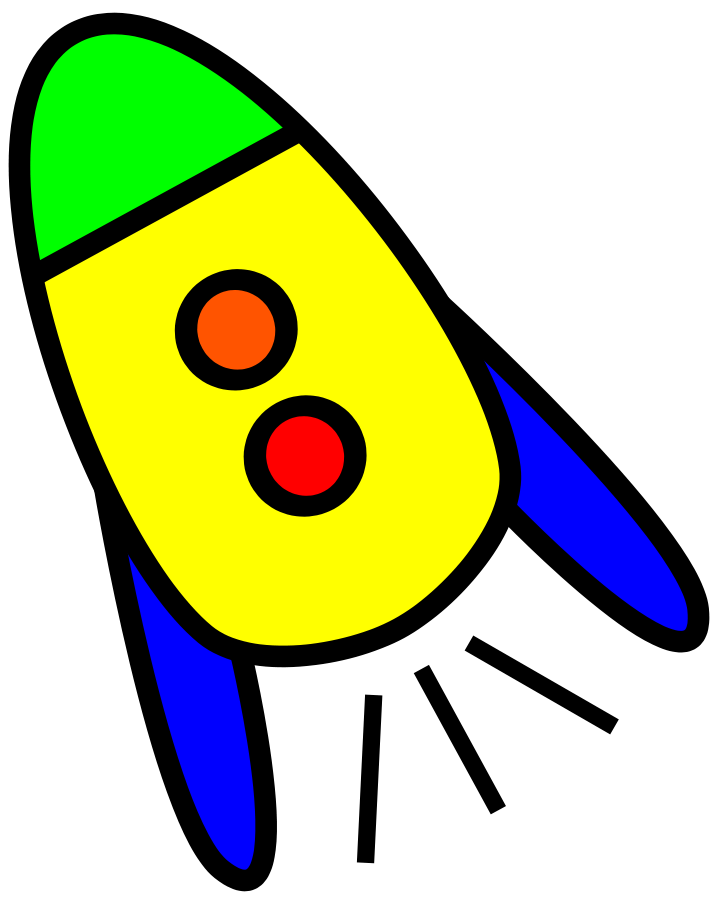 Very Simple Rocket Clipart Large Size