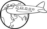 Free Black And White Aircraft Outline Clipart Clip Art Pictures