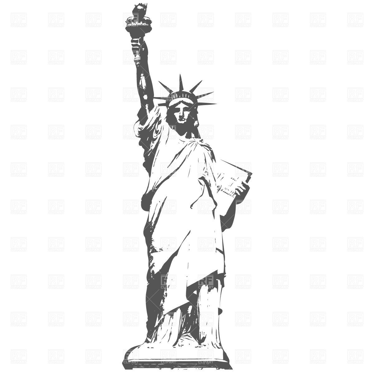 Statue Of Liberty In New York Download Free Vector Clipart  Eps
