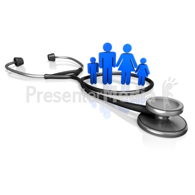 Family Doctor Stethoscope Presentation Clipart