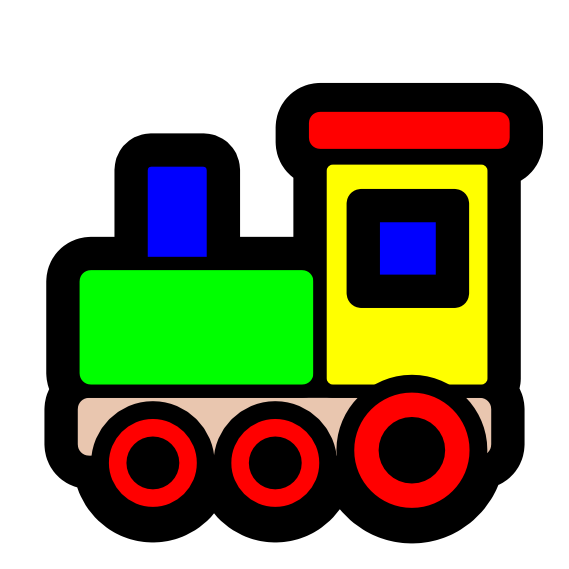 Pitr Toy Train Icon Scalable Vector Graphics Svg Clip Art Scallywag