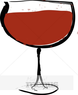 Red Wine Glass Clipart