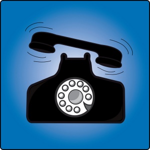 Ringing Telephone Clipart Image   Telephone With Handset Ringing Off    