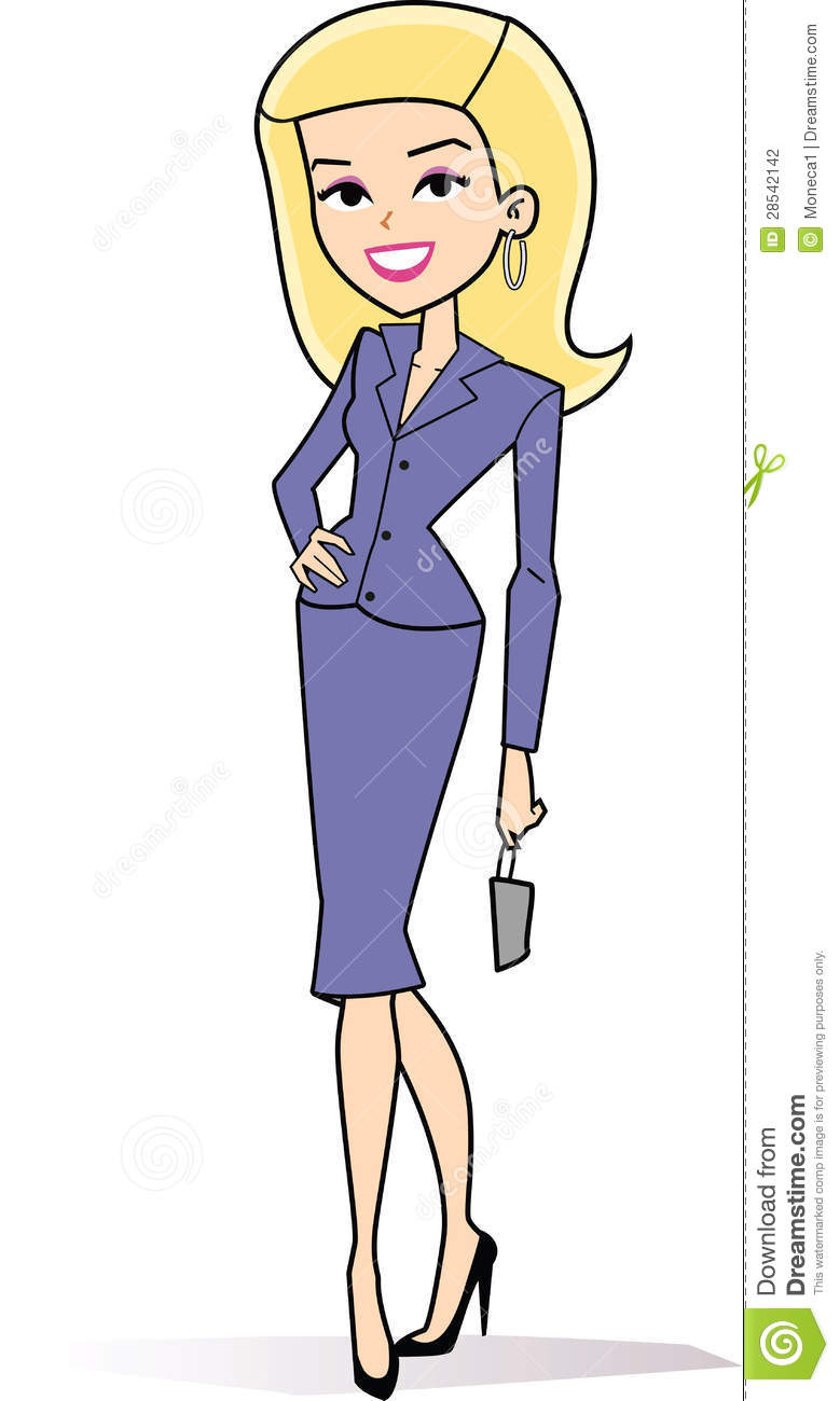 Cartoon Woman Clipart Retro Style Drawing 28542142 Jpg