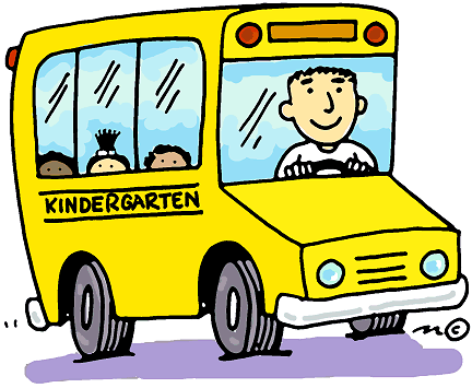 Kindergarten Bus  In Color    Clip Art Gallery