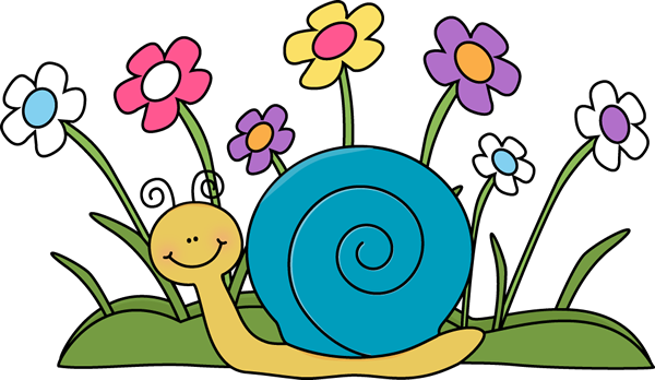 Snail And Flowers Clip Art   Snail And Flowers Image