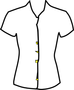Ladies Shirt Black And White Clip Art At Clker Com   Vector Clip Art