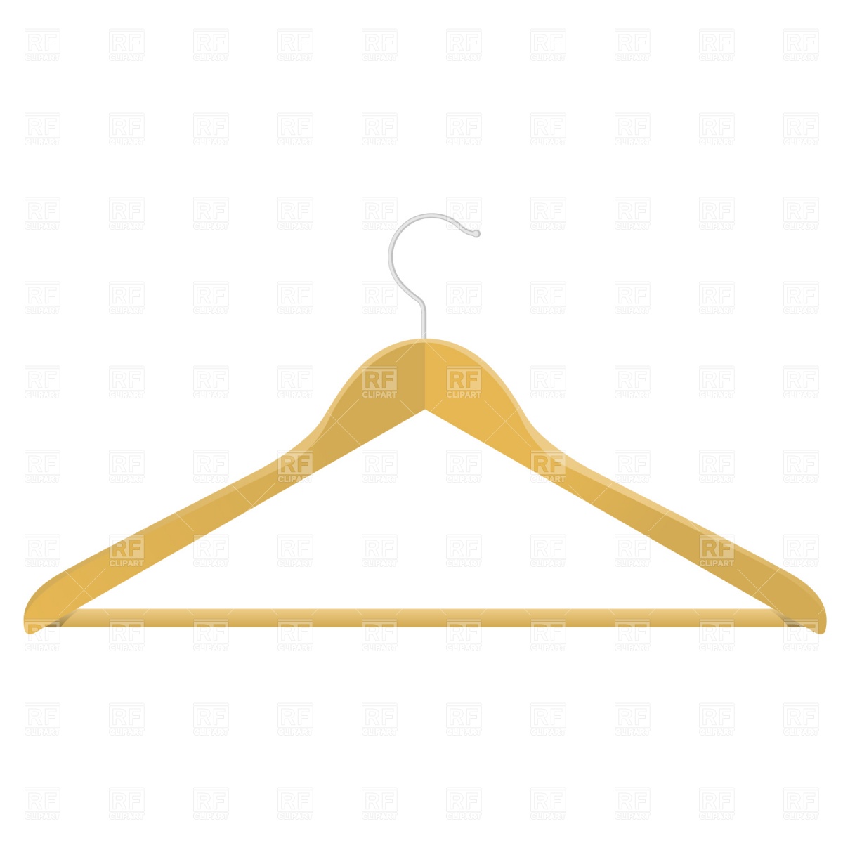 Wooden Clothes Hanger Download Royalty Free Vector Clipart  Eps