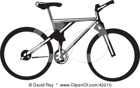 Clipart Illustration Of A Black And White Bicycle   The Fit On Monroe
