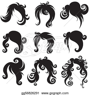 My Big  Hair Styling Series    Stock Clipart Illustration Gg56826291