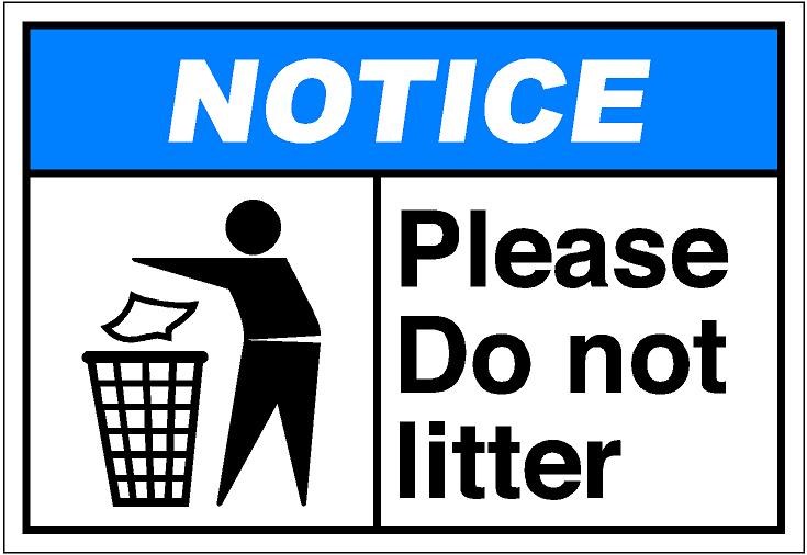 Notih161   Please Do Not Litter Eps