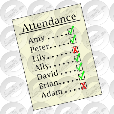Picture For Classroom   Therapy Use   Great Attendance Clipart