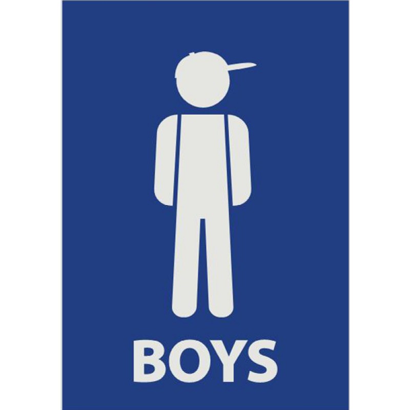 Boys Bathroom Signs