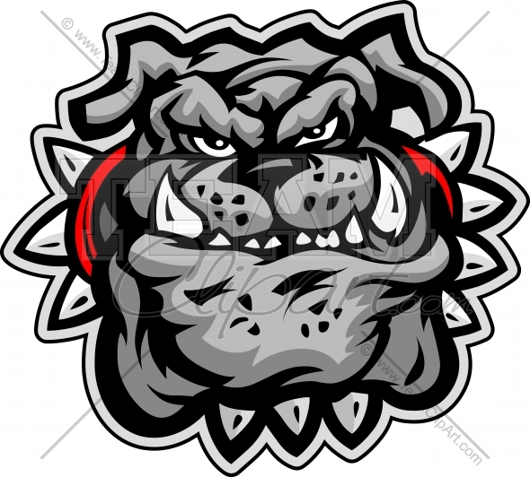 Bulldog Cartoon Face Vector Illustration   Team Clipart  Com   Quality