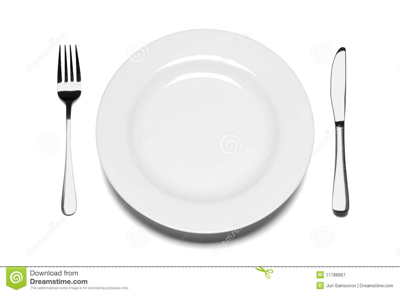 Dinner Knife Clip Art For   Empty Plate Clipart