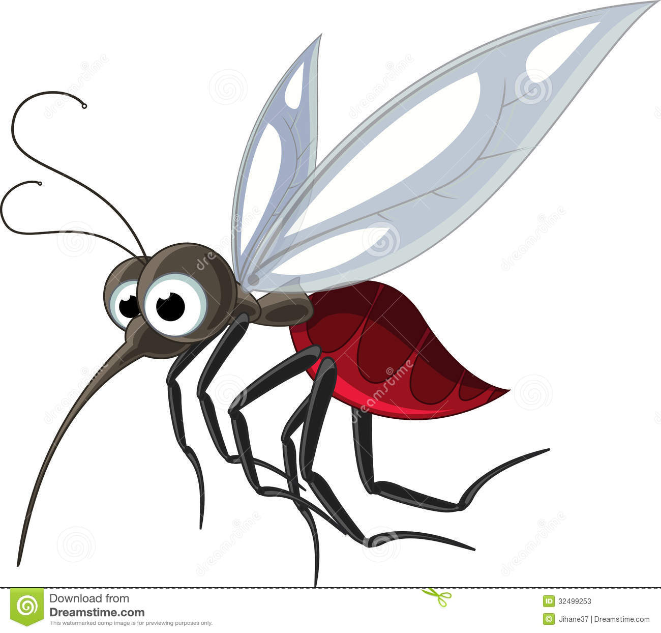 Mosquito Cartoon For You Design Stock Photos   Image  32499253