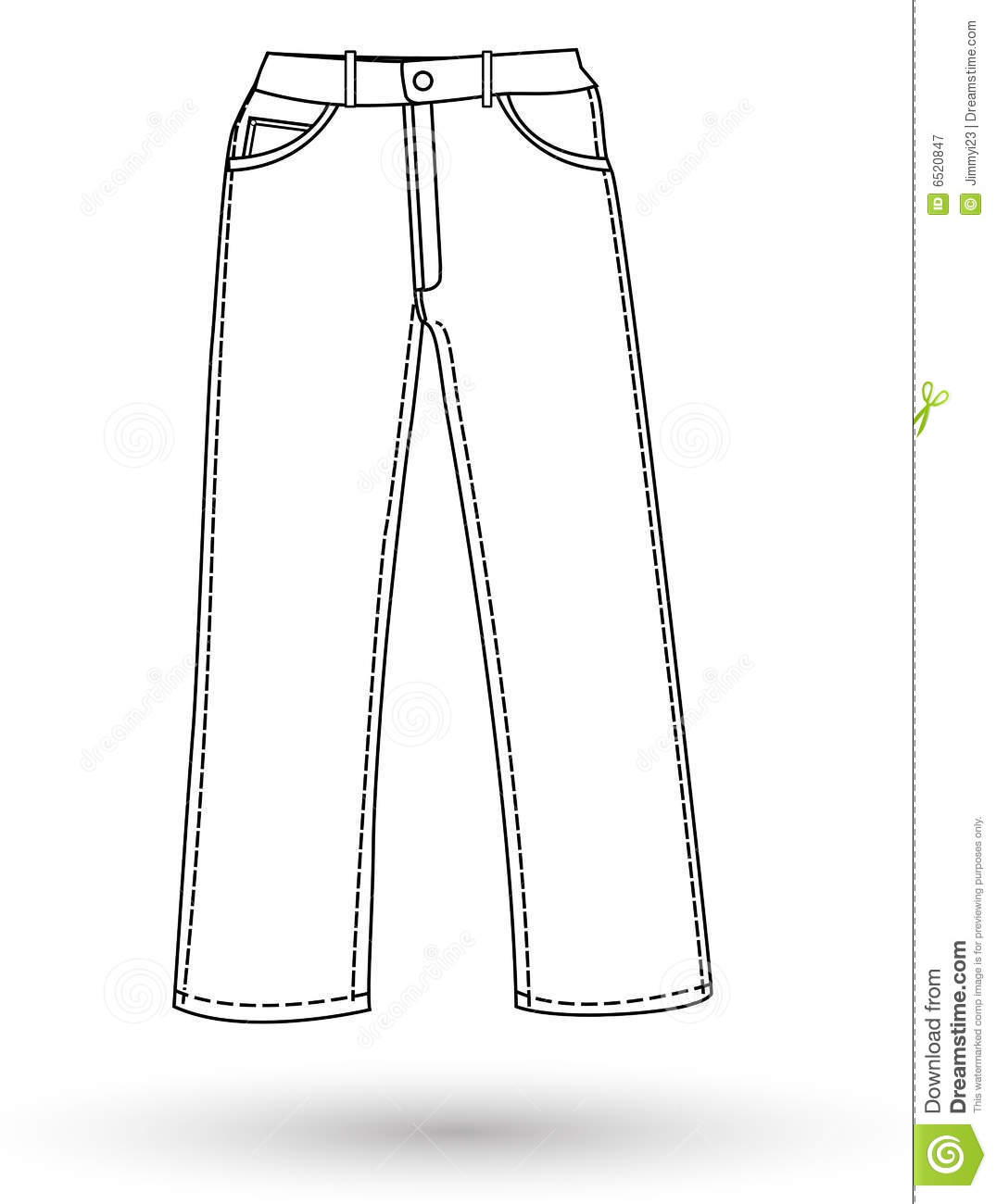 The Pants Layout Royalty Free Stock Photography   Image  6520847