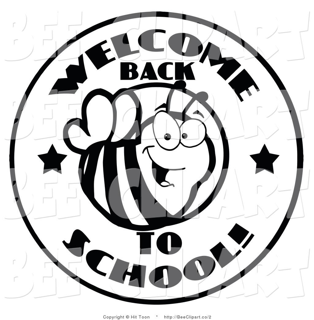 Welcome Back To School Clipart Black And White   Clipart Panda   Free