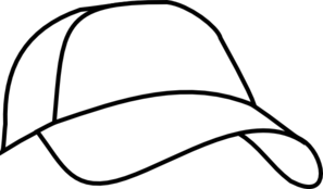 White Baseball Cap Clip Art At Clker Com   Vector Clip Art Online    