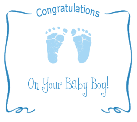 Congratulations On Your Baby Boy Clipart   Free Clipart