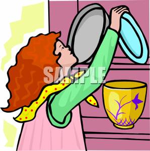 Put Dishes Away Clip Art Vector Online Royalty Free Pictures
