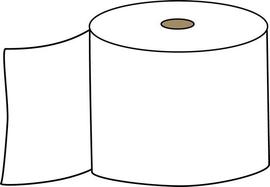 Toilet Paper Clip Art Image   White Toilet Paper On A Brown Cardboard