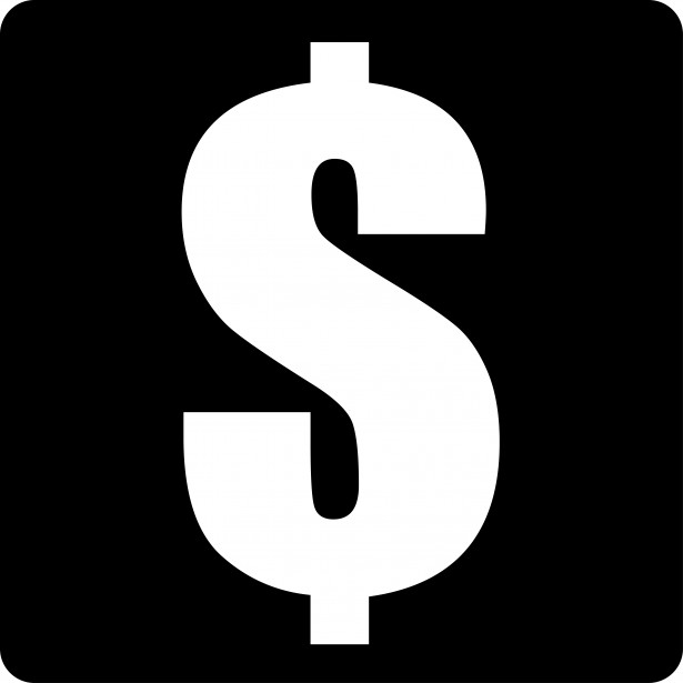 Dollar Signs Clip Art Black And White Dollar Sign White