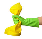 Dusting Rag Clipart Glove Holds Cleaning Rag