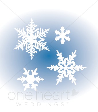Falling Snowflakes Clipart