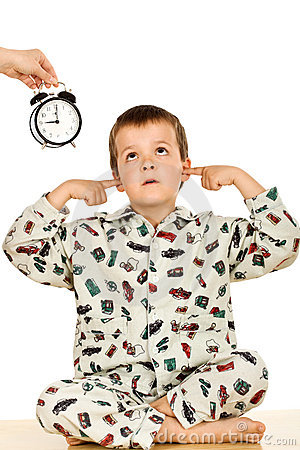 Bedtime For A Disobedient Kid Stock Photo   Image  9666700